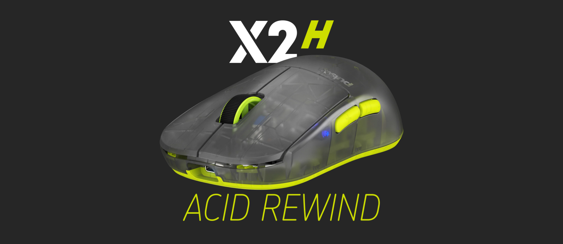 A large marketing image providing additional information about the product Pulsar X2H Wireless Gaming Mouse Limited Edition - Acid Rewind Edition - Additional alt info not provided